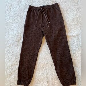 Stitch Star Tonal Leopard Print Joggers - Size Small
